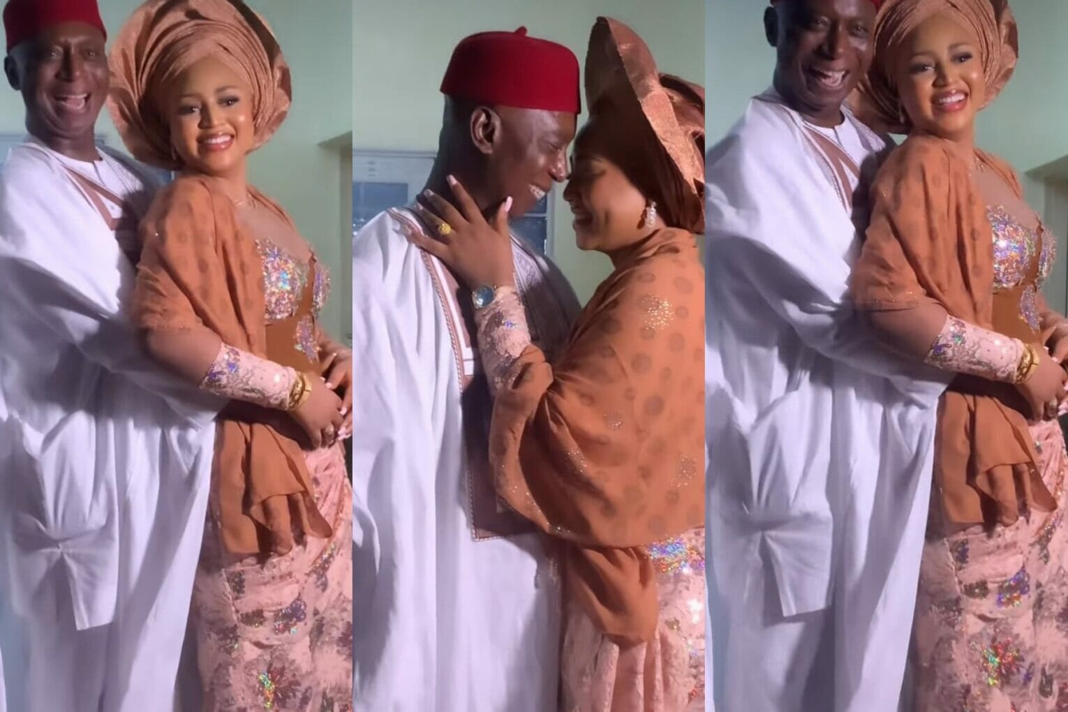 Regina Daniels shares loved up video of her and her husband at Senator Sanis daughter wedding Kemi Filani blog min