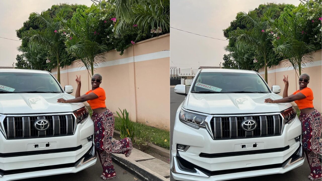 Fella Makafui Buys A Brand New Toyota Prada