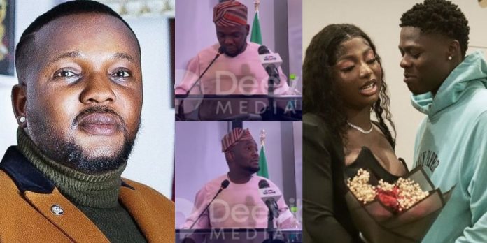 Mohbad fell from the stairs and broke his neck from his fight with wife Wunmi Actor Yomi Fabiyi alleges at a conference Video 696x348 1